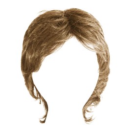 Hairuwear Hairdo Swept Back Short Cut Shag Wig With Textured Layered Waves, Average Cap - R11S+ Glazed Mocha