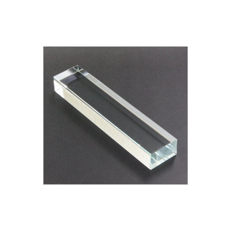 Hiromido Crystal Paperweight, Square Shape, 7.8 oz (220 g), 3
