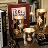 FLAVCHARM Snowflake LED Flameless Candles with Remote and Timer, Electroplate