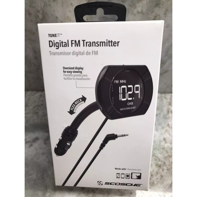 Scosche FMTD13-SP1 Digital FM Transmitter With Back Lit Display And