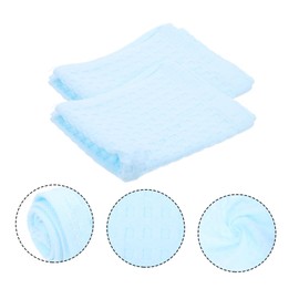 BUGUUYO 2pcs Soft Cotton Towels for Water Absorbent Face Washcloths Quick Drying Wipes for Gentle Makeup Removal and Daily Use Bathroom