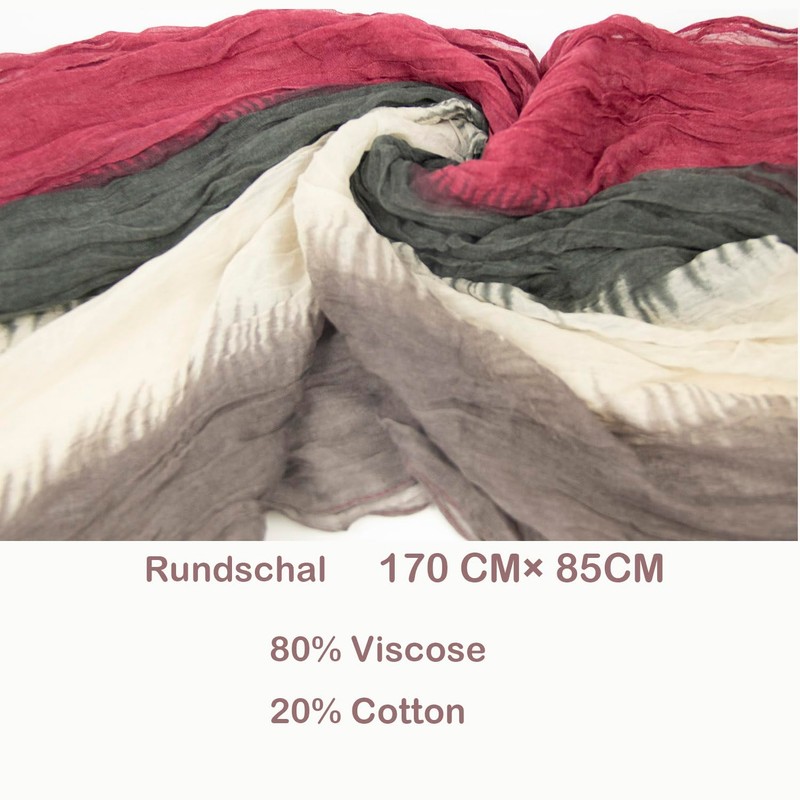 Gloop Women's Scarf Light Loop Scarf Tube Scarf with Colour