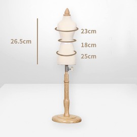 1/4 Model Adjustable Height Mini Torso for Dressmaking, DIY Handmade, Women's, Fashion Design, Teaching Doll Torso, Dollhouse Decoration