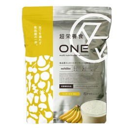 タマチャンショップ 超栄養食ONE 完全栄養食 ドリンク 【1杯で1日の半分の栄養/たんぱく質27g】 ビタミン ミネラル プロテイン 酪酸菌 発酵のチカラ リッチバナナ 480g（15食分） シェイカーなし