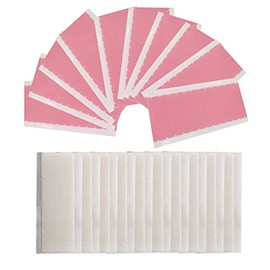 240pcs Hair Extension Tape Tabs, Waterproof Wig Tape Toupee Tape for Human Hair Weft Replacementï¼4 x 0.8 cm White+Pink) "