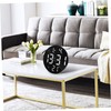 ULTECHNOVO Large LED Wall Clock with Remote Control Round Digital