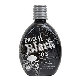 Millennium Tanning Paint It Black 50X - Loción bronceadora extrema oscura, 13.5 onzas