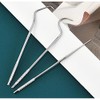 Sritob 8 púa Dental de Acero Inoxidable  Herramienta Dental portátil  Hilo Dental  Kit de Limpieza Dental de Palillos de Dientes Reutilizables para