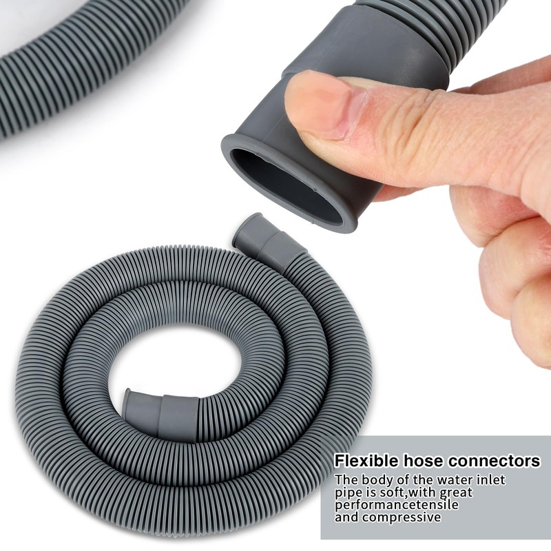 2M Universal Replacement Drain Hose Extension Kit for Washing Machine,