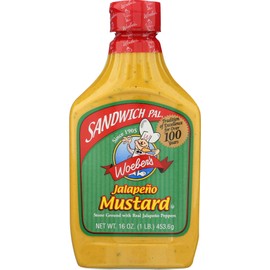 Woeber's Sandwich Pal Jalapeno Mustard, 16-Ounce (PACK OF 3) by WOEBER'S