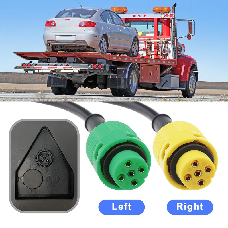 OTOTEC 4Pcs Trailer Rear Light Connector 5 Pin Connector Cable