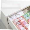 Outanaya 4pcs White Drawer Organizers Versatile Storage Boxes for Easy