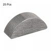 sourcing map Pack of 25 Half Moon Wedge 45# Steel
