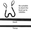 WKYBF 2 Pack Bungee Dock Line Mooring Rope for Boat