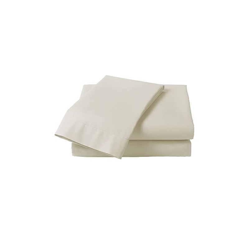 Percale White Double Flat Sheet