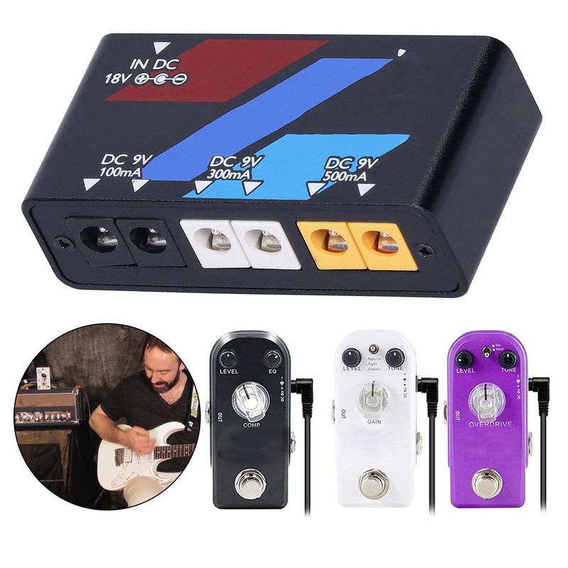 Pedal Power Supply Electric Guitar Effect Board Short Circuit Protection