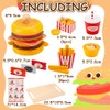 Embosomitr Wooden Hamburger Burger Fast Food Toy Set for kids