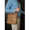 LEABAGS Los Angeles genuine buffalo leather messenger bag in vintage