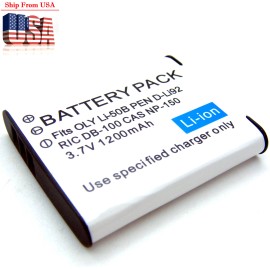 Unbranded 3.7v 1200mAh Battery For DB-100 BJ-10 Ricoh CX3 CX4 CX5 CX6 HZ15 Camera