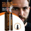 Beard Pencil Filler,Brown Tattoo Eyebrow Pen with Fork Tip,Waterproof, Long
