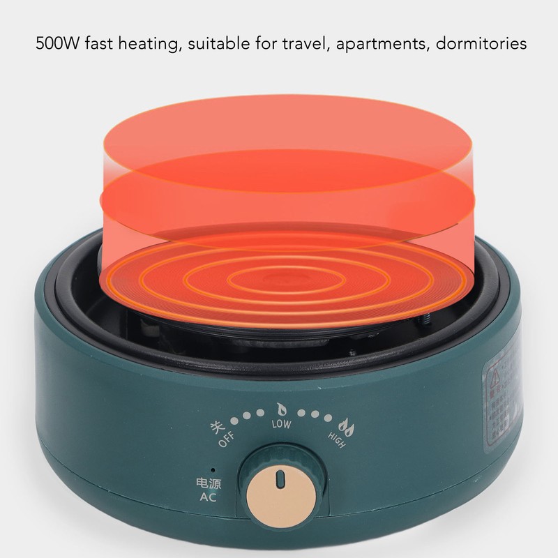 Countertop Single Burner Portable Multifunction Efficient Safe 360 Deg Heating