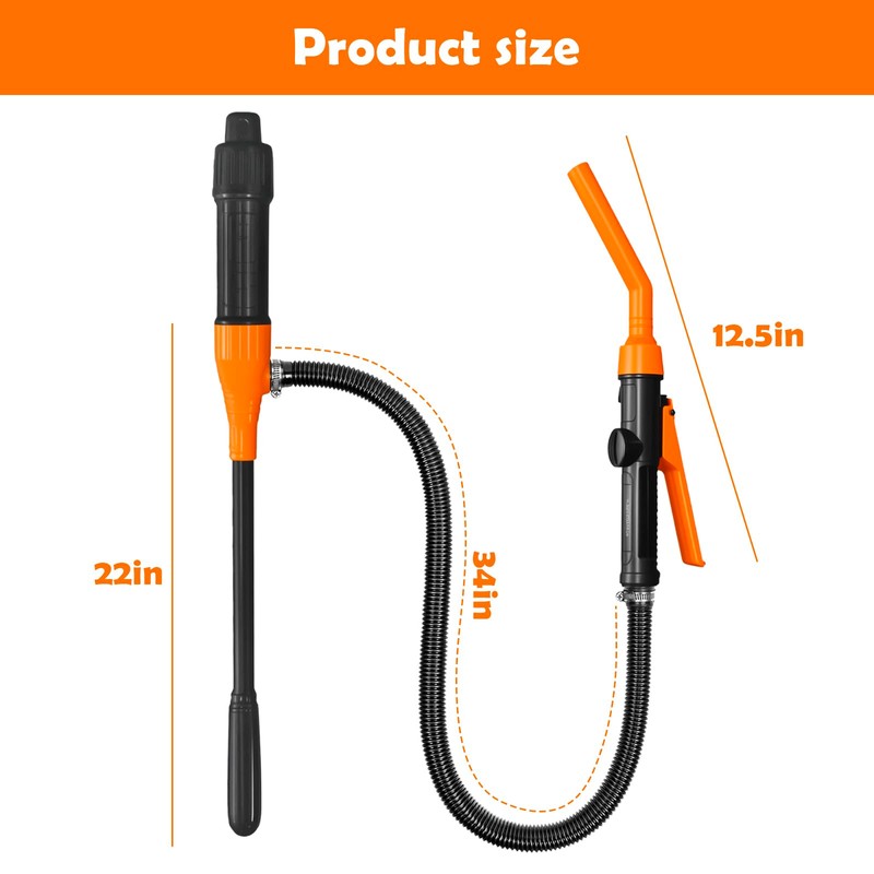 Portable Battery Powered Liquid Transfer Pumps, Adjustable Flow Siphon Transfer