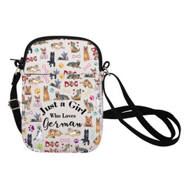 German Shepherd Crossbody Bag German Shepherd Dog Gifts Just a Girl Who Loves German Shepherd Messenger Bag Handbag Chest Bag