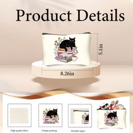 DHQH Christmas Gifts for Cat Lovers for Women, Cat Lover Gifts Beach Bag Reusable Grocery Bag, Birthday Gift for Sisters Daughter Mom Wife Who Loves Cats