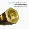 txuzong Shut-off Valve 1/2 Inch Pack of 2 Brass Ball