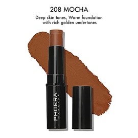MISKEEN - Matte Skin Stick Matte Concealer Contour Buildable Cream To Powder Formula Makeup Colour Oil Control Stick (208 MOCHA)