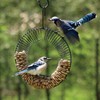 Black Wreath Coil Peanut Bird Feeder