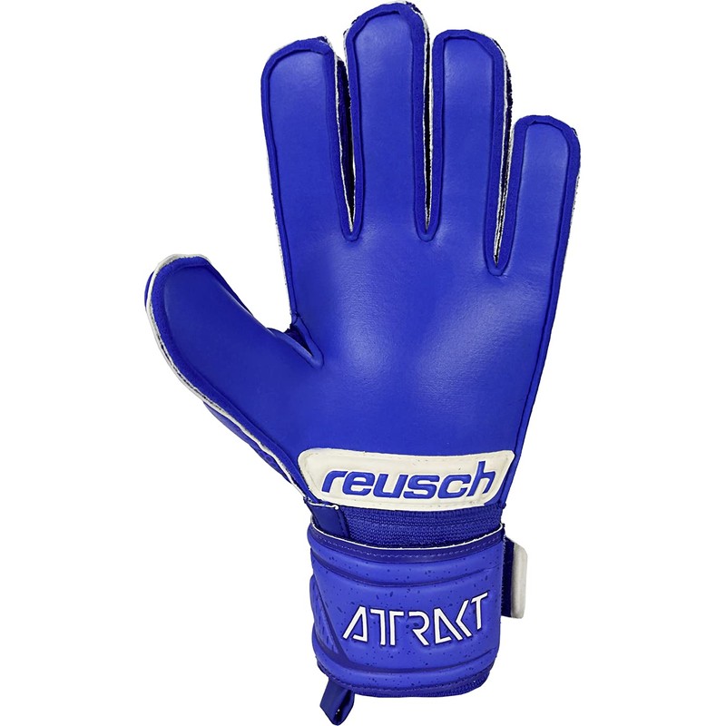 Reusch Attrakt Silver Junior Gloves, Deep Blue/Blue, 6.5 EU