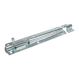 TIMCO Straight Tower Bolt - Zinc - 8" - Great for securing Flush Fitting Gates and shed Doors in a Closed Position, Adding Increased Security - One Bolt in a Pack.