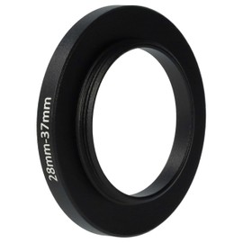 vhbw Metal 28 mm to 37 mm Black Step Up Filter Adapter for Camera Lenses, Filters, Lens Hoods, Lens Attachments