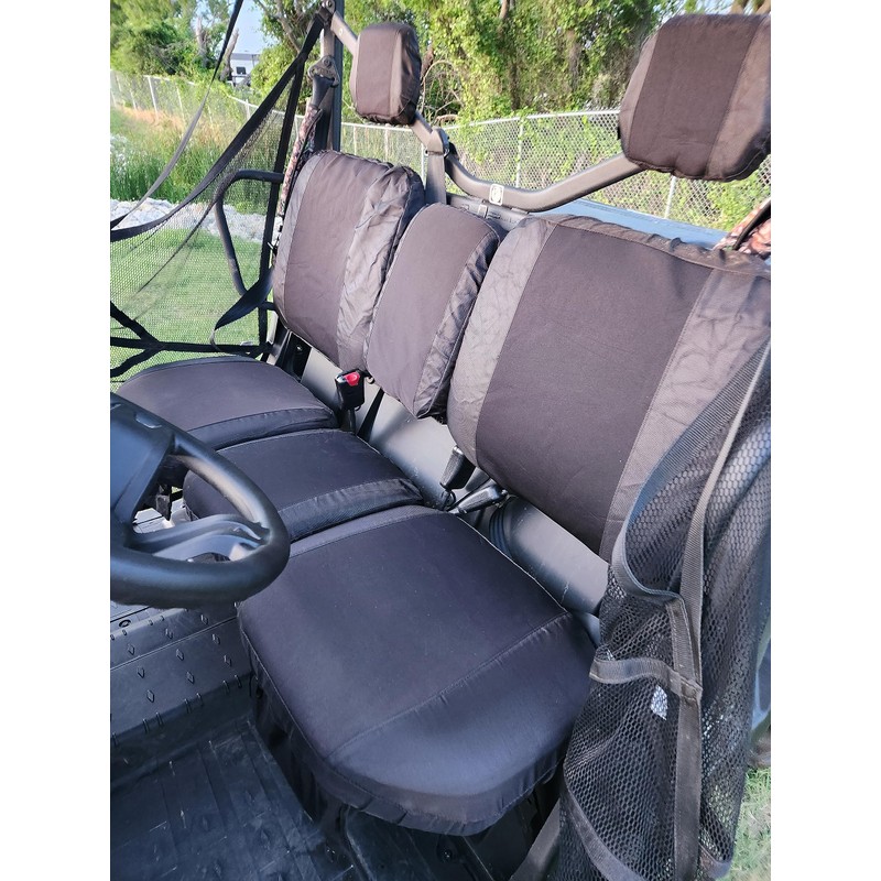 StarknightMT UTV Defender Seat Cover, Waterproof Dustproof Seat Covers Black