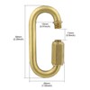BNYZWOT Brass Quick Links D Shape Locking Quick Chain Repair