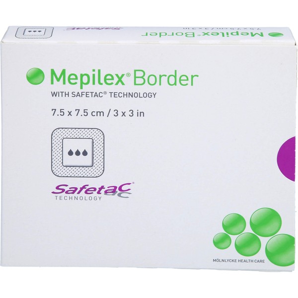Nicht vorhanden MEPILEX Border Schaumverband 7,5x7,5cm, 5 St VER