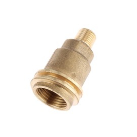 Mtsooning QCC1 Nut Propane Gas Fitting Adapter with 1/4" Male Pipe Thread, Solid Brass Quick Connectors Replacement for Grill Regulator Outdoor Cooking Heating Camping Connect Fittings
