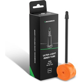 ROCKBROS Bicycle Inner Tube 700C Presta-Venti 65 mm / 85 mm Ultralight 24 g TPU Compatible with 700 x 18/23/25/28 Tyres