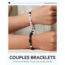 UNGENT THEM Valentines Day Gifts for Him Her Boyfriend Girlfriend Birthday Matching Couples Bracelets Promise Long Distance Relationship Romantic I Love You Gifts