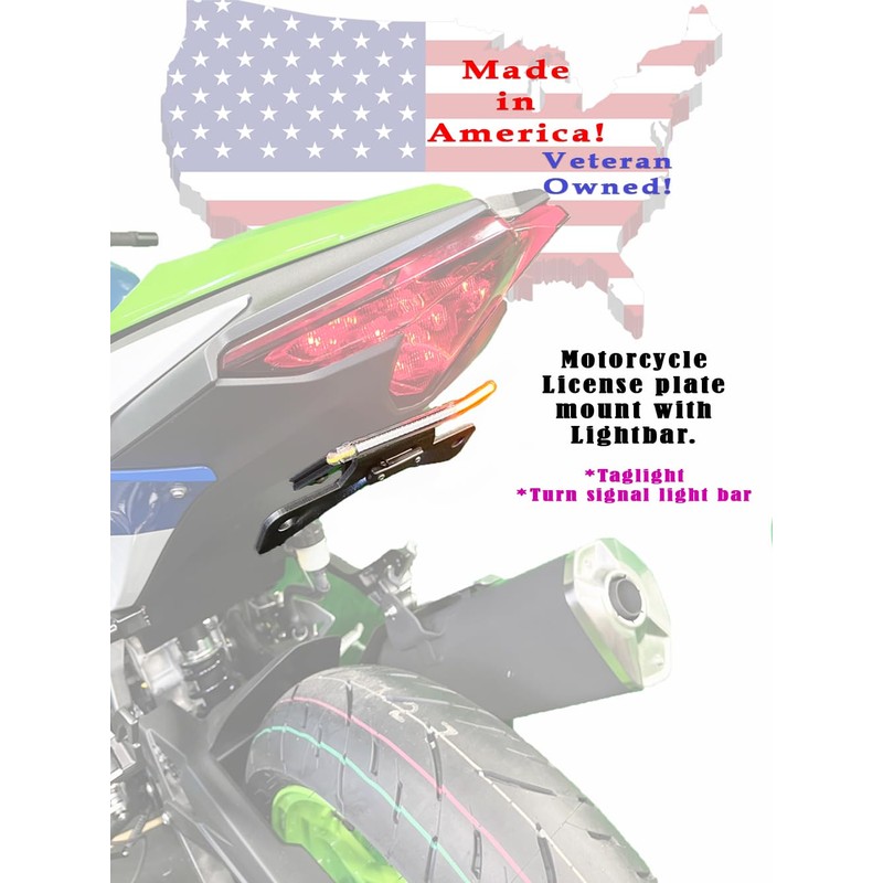 Bikelitez Fender Eliminator made for Kawasaki 2024 EX500, includes turn