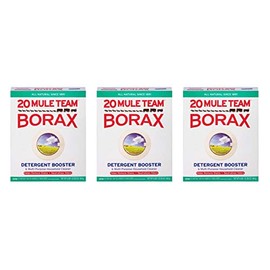 Borax 20 Mule Team Detergent Booster & Multi-Purpose Household Cleaner Box, 65 Oz (Pack of 3)