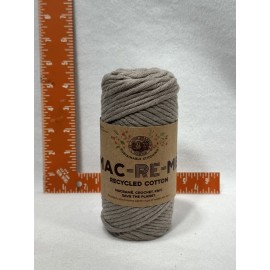 Lion Brand Hazelnut Macrame Crochet Knit Yarn, 9mm Super Bulky Recycled Cotton