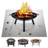 Fire Pit Mat, 31.5 * 39Inch Collapsible Firepit, Under Grill