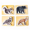 Wooden Montessori Animal Puzzles for Toddlers 2+ Years | Realistic