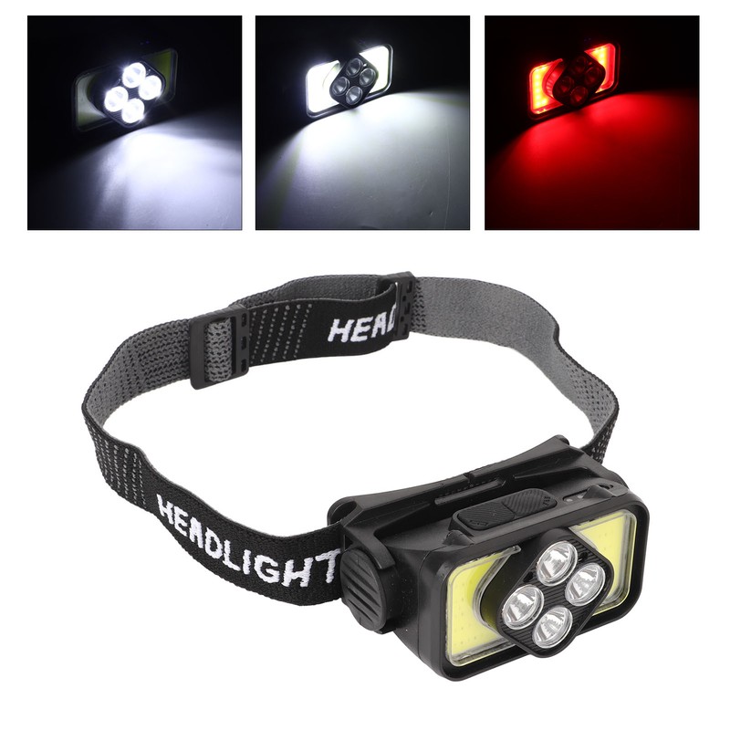 COB Head Lamp USB Rechargeable Led Head Lamp IPX4 Waterproof