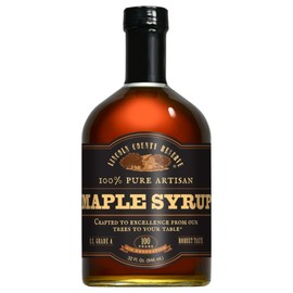 Lincoln County Reserve 100% Pure Maple Syrup with Robust Taste - 100% Pure Artisan Maple Syrup - Made in the USA,32 oz Glass Bottle