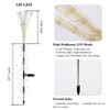 WISEgham 4Pack 480LED Solar Stake Lights, Fireworks Lights, Warm White