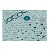 Lunarable Abstract Cutting Board, Science Physics DNA Molecule Formulas Atomic