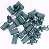 Encoidoz 100PCS C7 E12 Replacement Bulb Sockets, C7 Green Socket